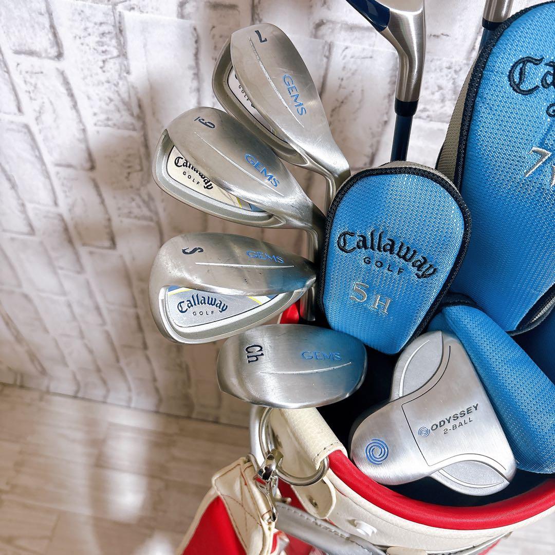 【美品】Callaway GEMS レディースゴルフ クラブセット 8本 W