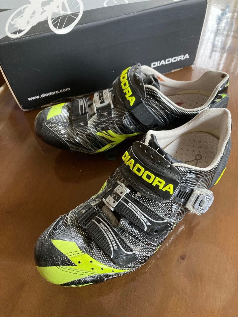 fukufuku　美品　DIADORA ディアドラ　サイクルシューズ