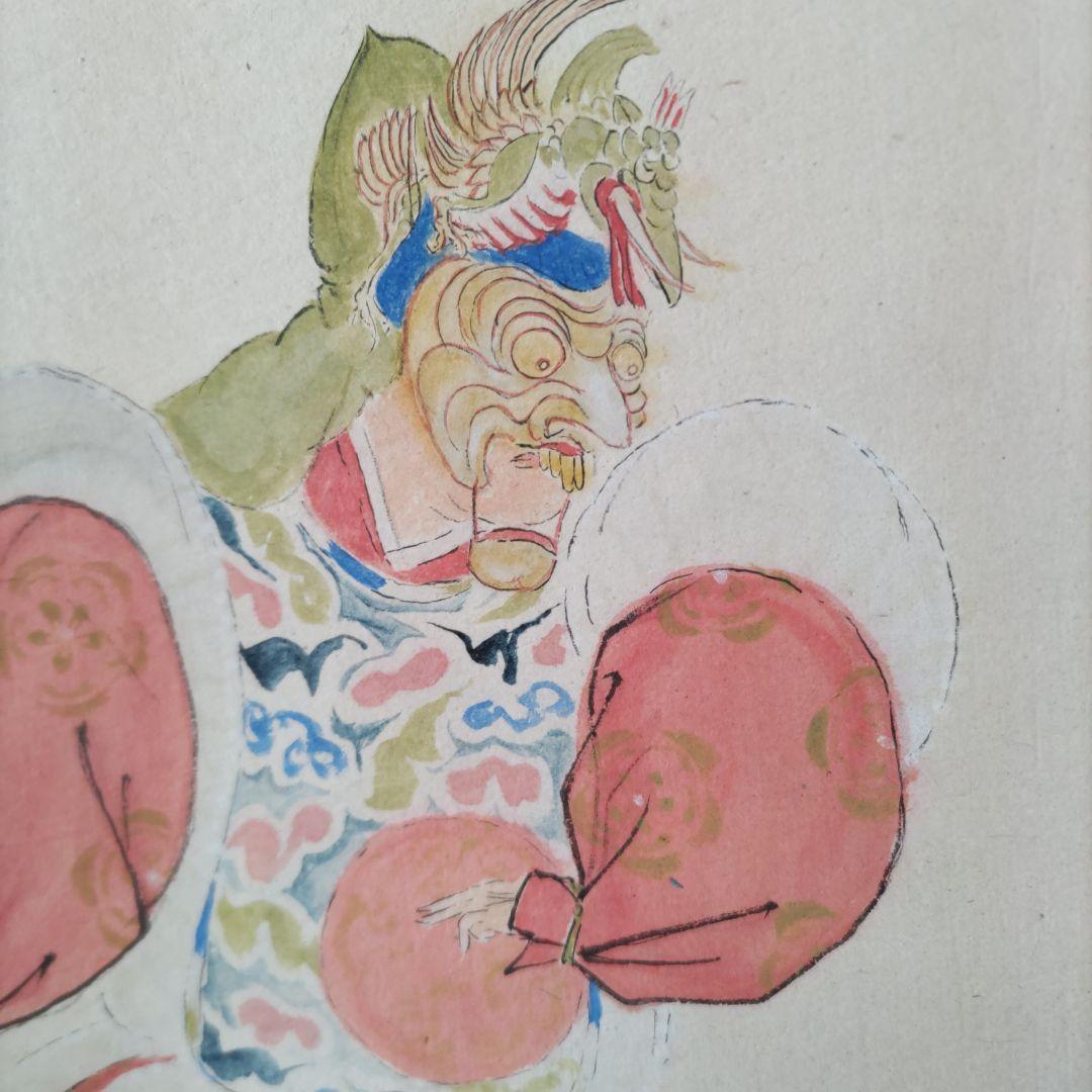 雅楽　渡辺清　掛軸　Y176