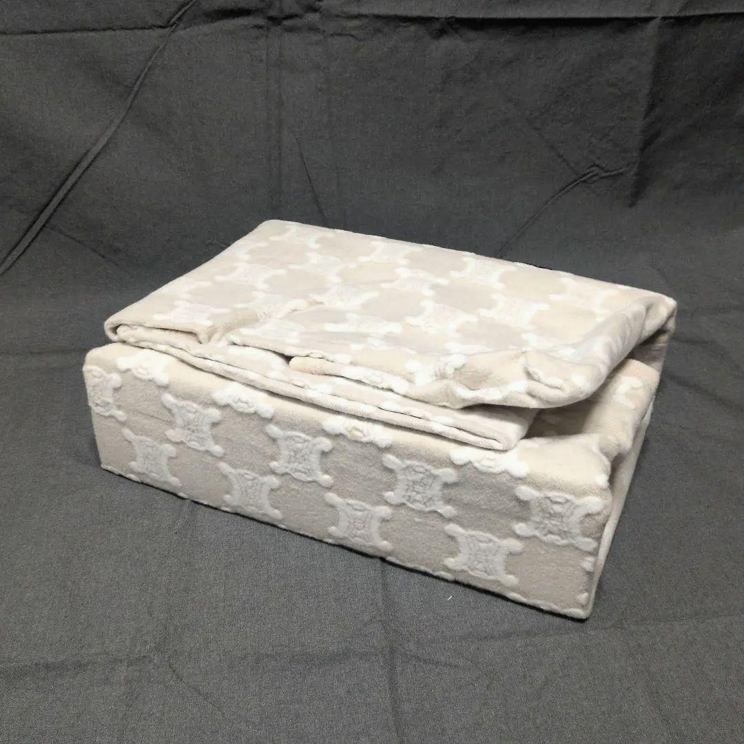 CELINE　 マカダム総柄　綿毛布 　140cmｘ200cm　廃盤