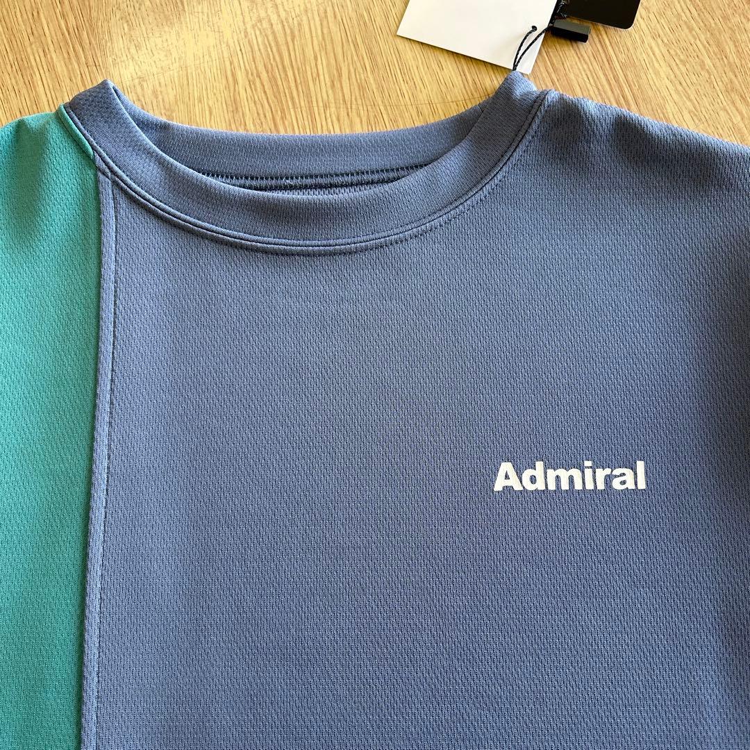 アドミラル　メンズテニスウエア ゲームシャツ　サイドストレートラインTEE　M
