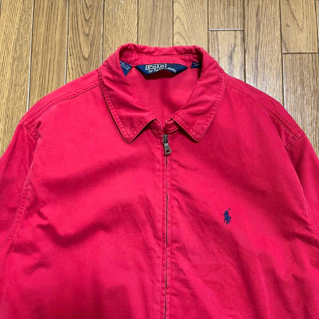 90sラルフローレンRalph Lauren スイングトップ 赤　M
