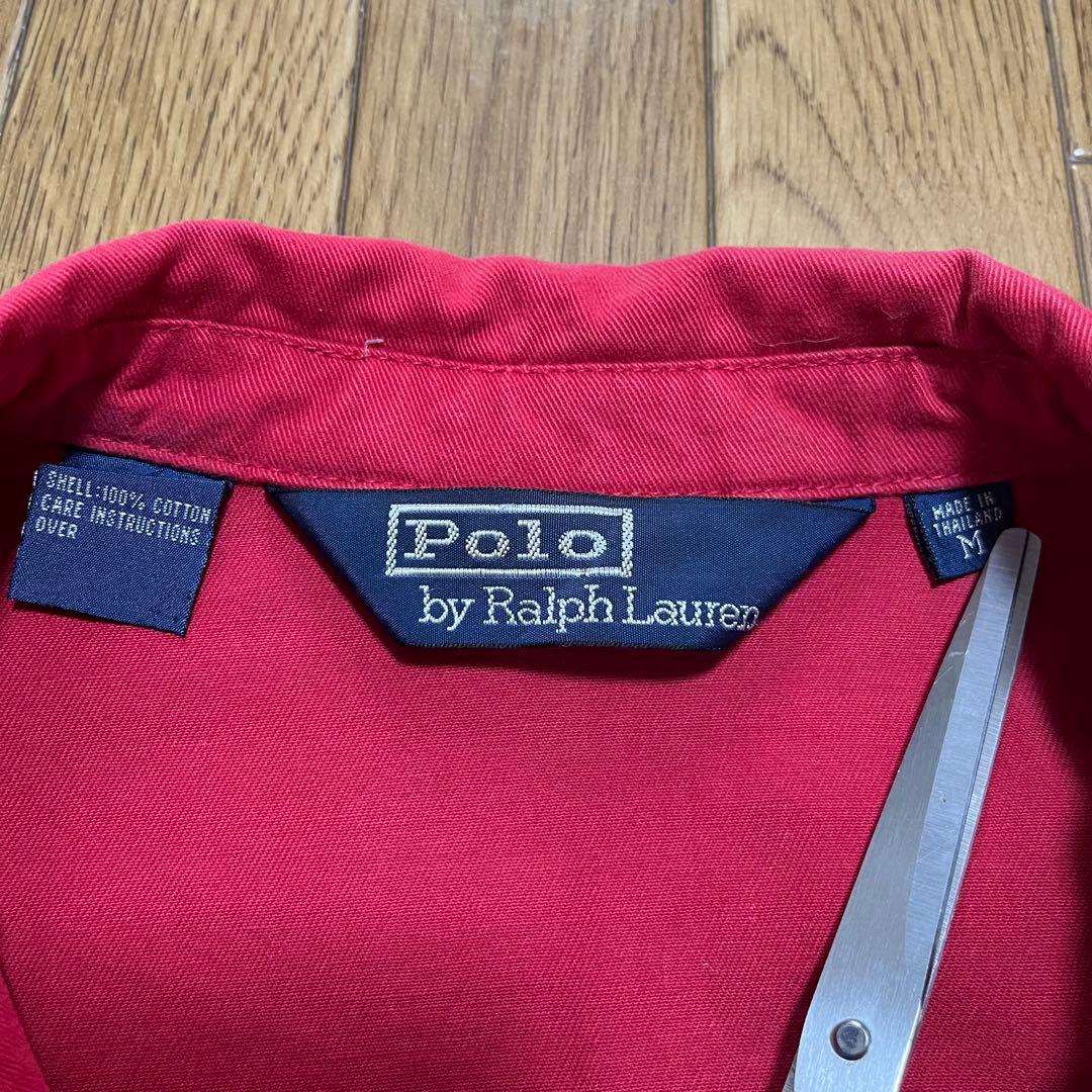 90sラルフローレンRalph Lauren スイングトップ 赤　M
