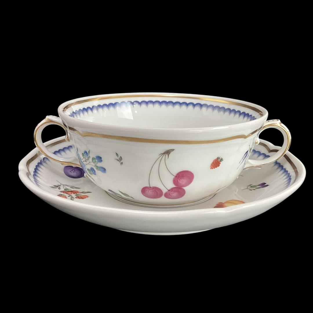 定価3万【希少】リチャードジノリ イタリアンフルーツ スープカップ＆ソーサー②