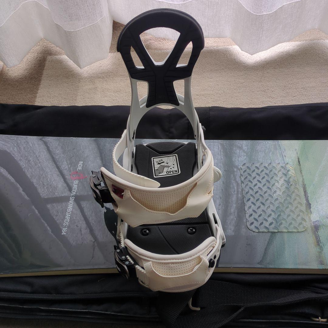 BURTON スノーボード グリーン バインディング付き