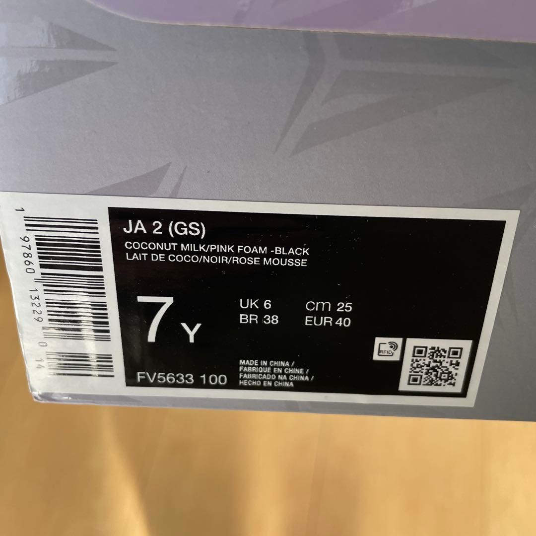 【25cm】NIKE JA2 GS