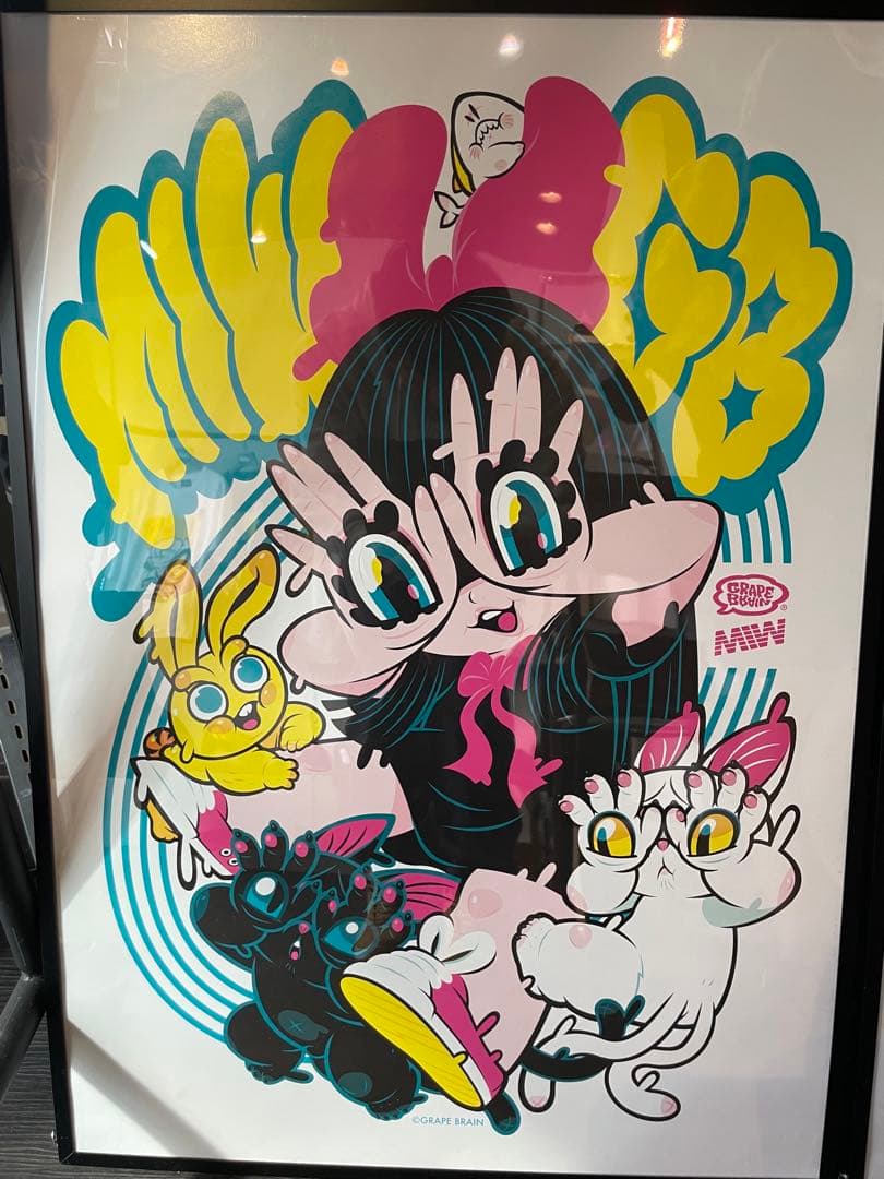 GRAPE BRAIN MIW コラボにぎるちゃん イベント限定 A1ポスター