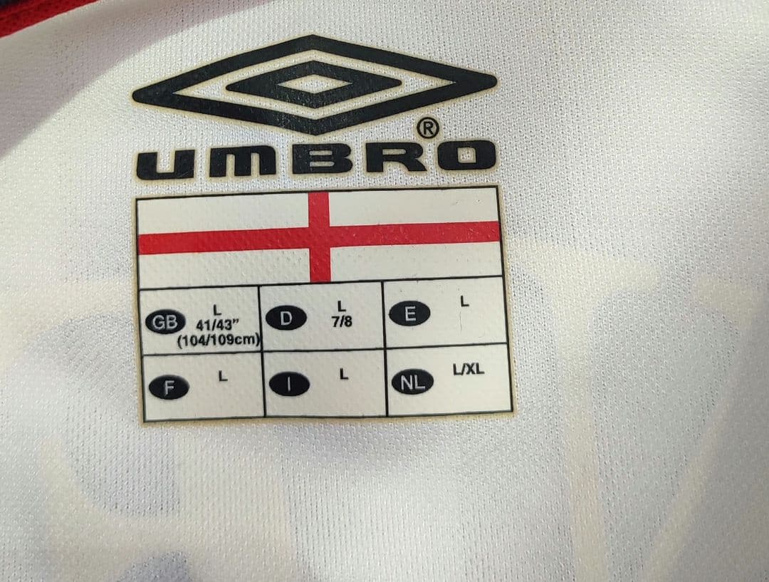 UMBRO イングランド代表 オーウェン ユニフォーム L