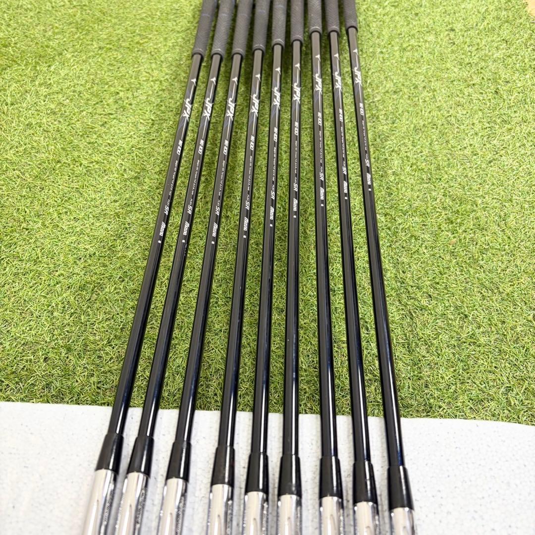 良品 ミズノ JPX800 FORGED メンズ アイアンセット 9本 右 SR