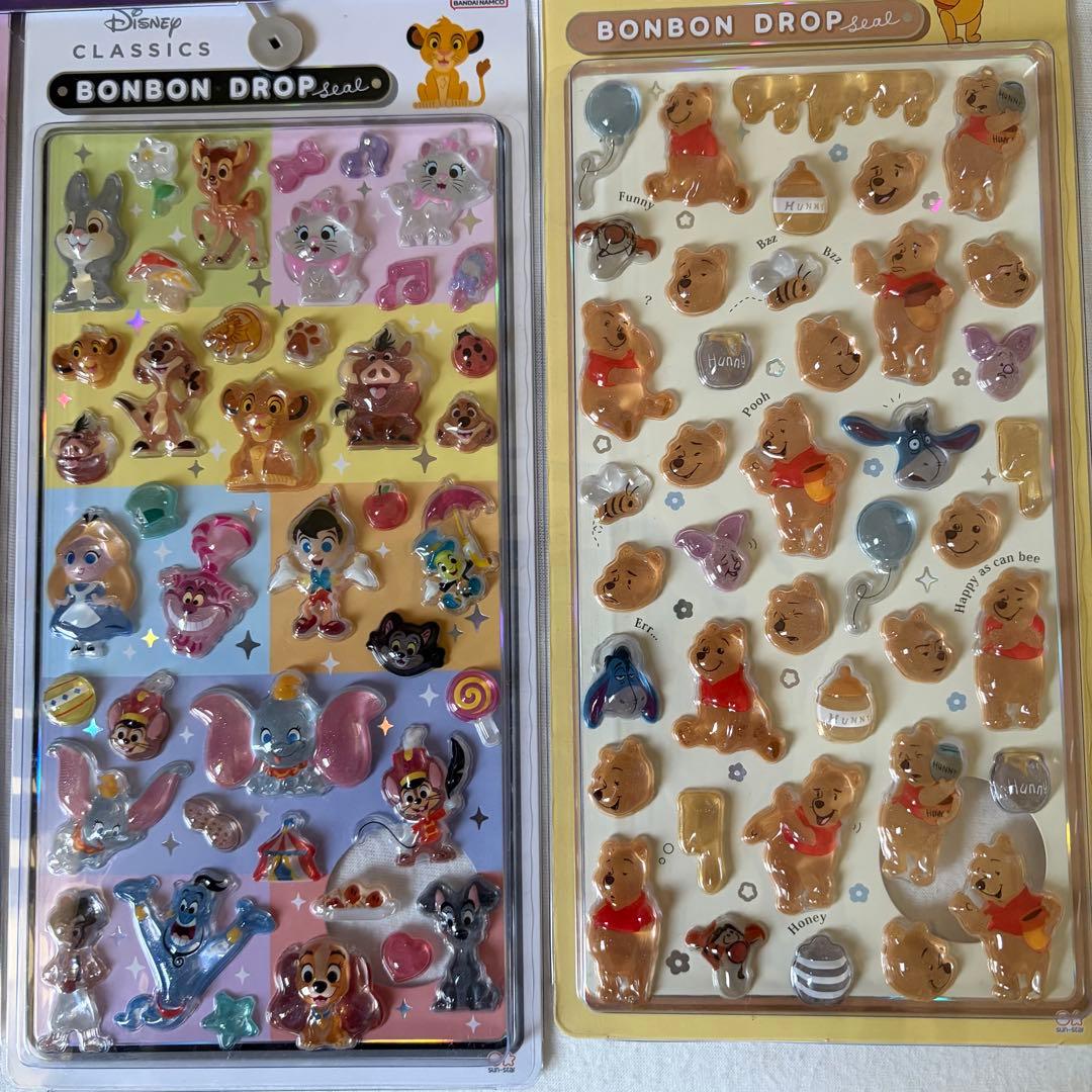 正規品　ボンボンドロップシール　ディズニー　クラシック　プリンセス　5 プーさん