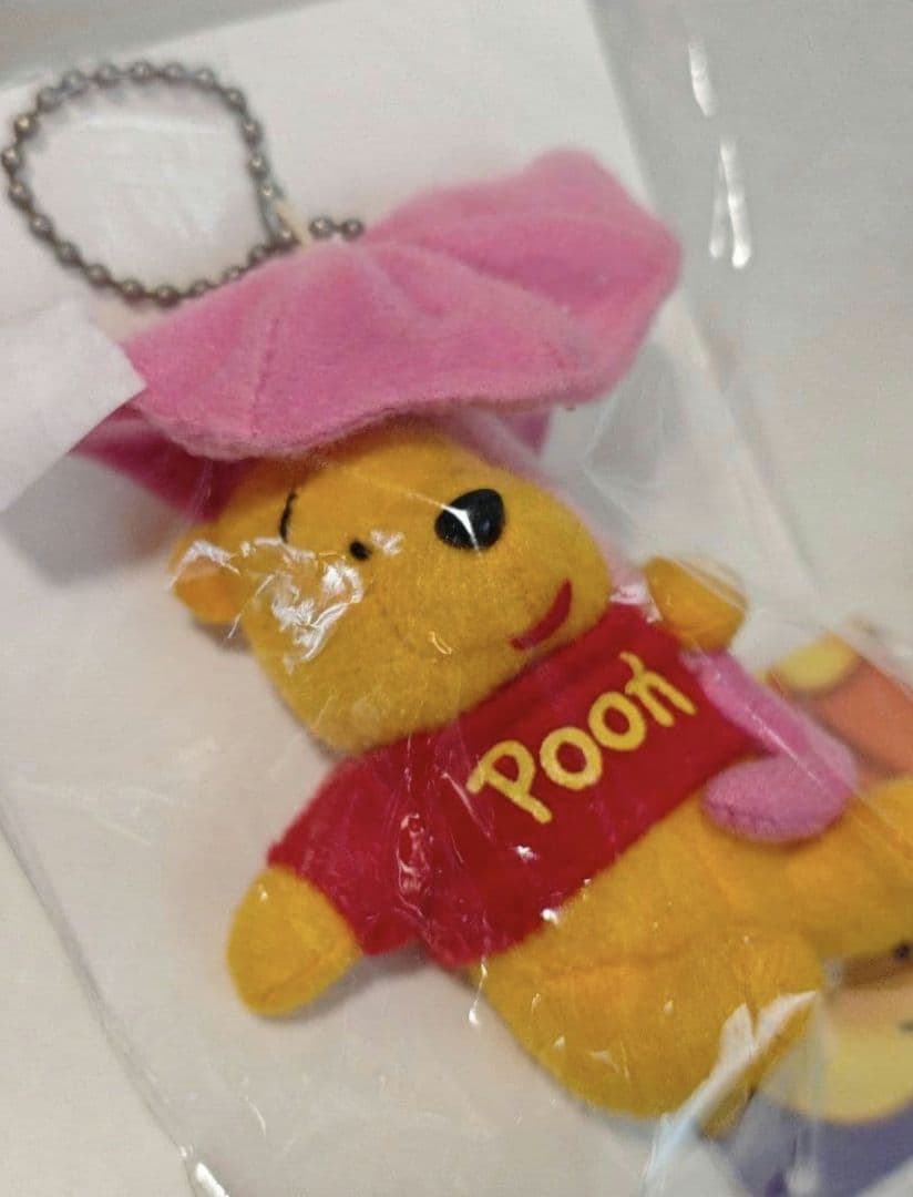 プーさん　激レア　ぬいぐるみ　ストラップ　winnie the pooh レトロ