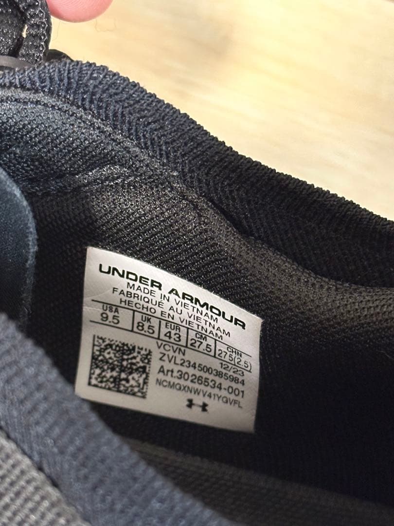 【バルク様御予約品:27.5cm】UAプロジェクトロック6トレーニングシューズ