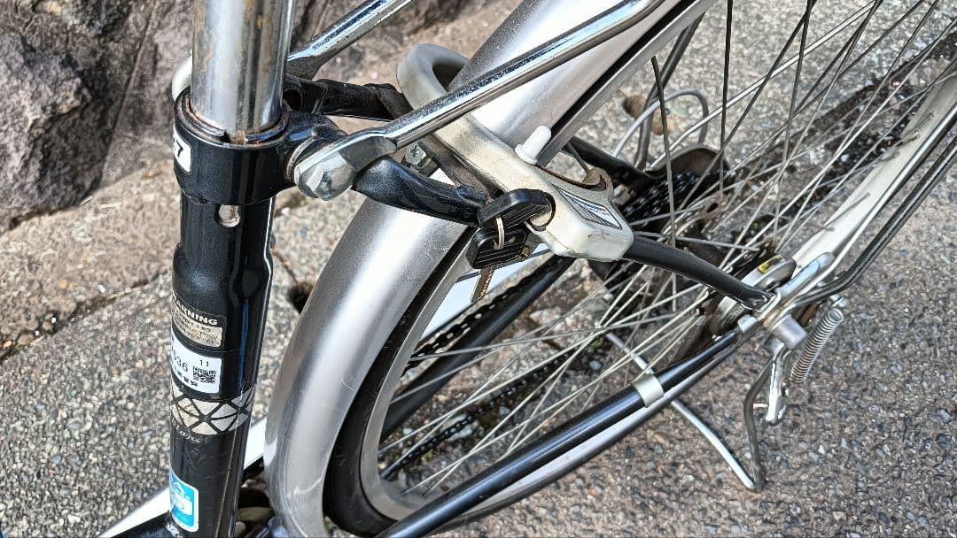 あさひ 自転車 中古 27インチ オートライト 6速