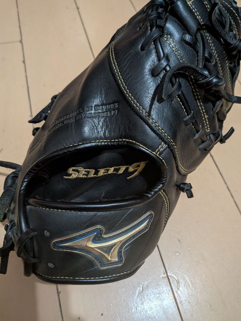 Mizuno Select 9 軟式野球用ファーストミット 黒