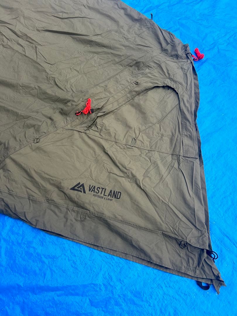 【美品】ヴァストランド VASTLAND TCパップテント ソロ 1人用 軍幕