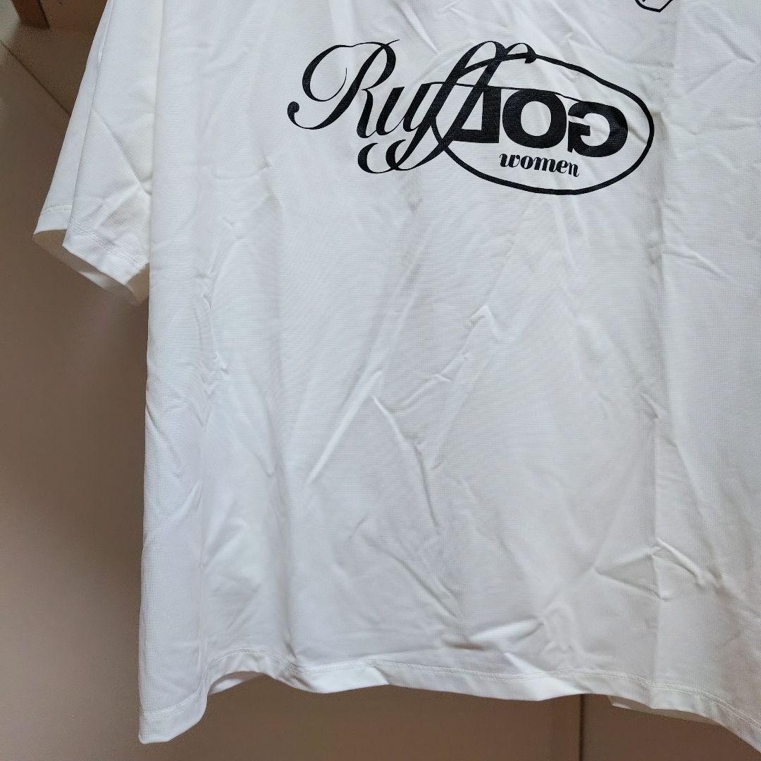 S ラフロッグ RUFFLOG ゴルフ レディース シャツ ホワイト 半袖