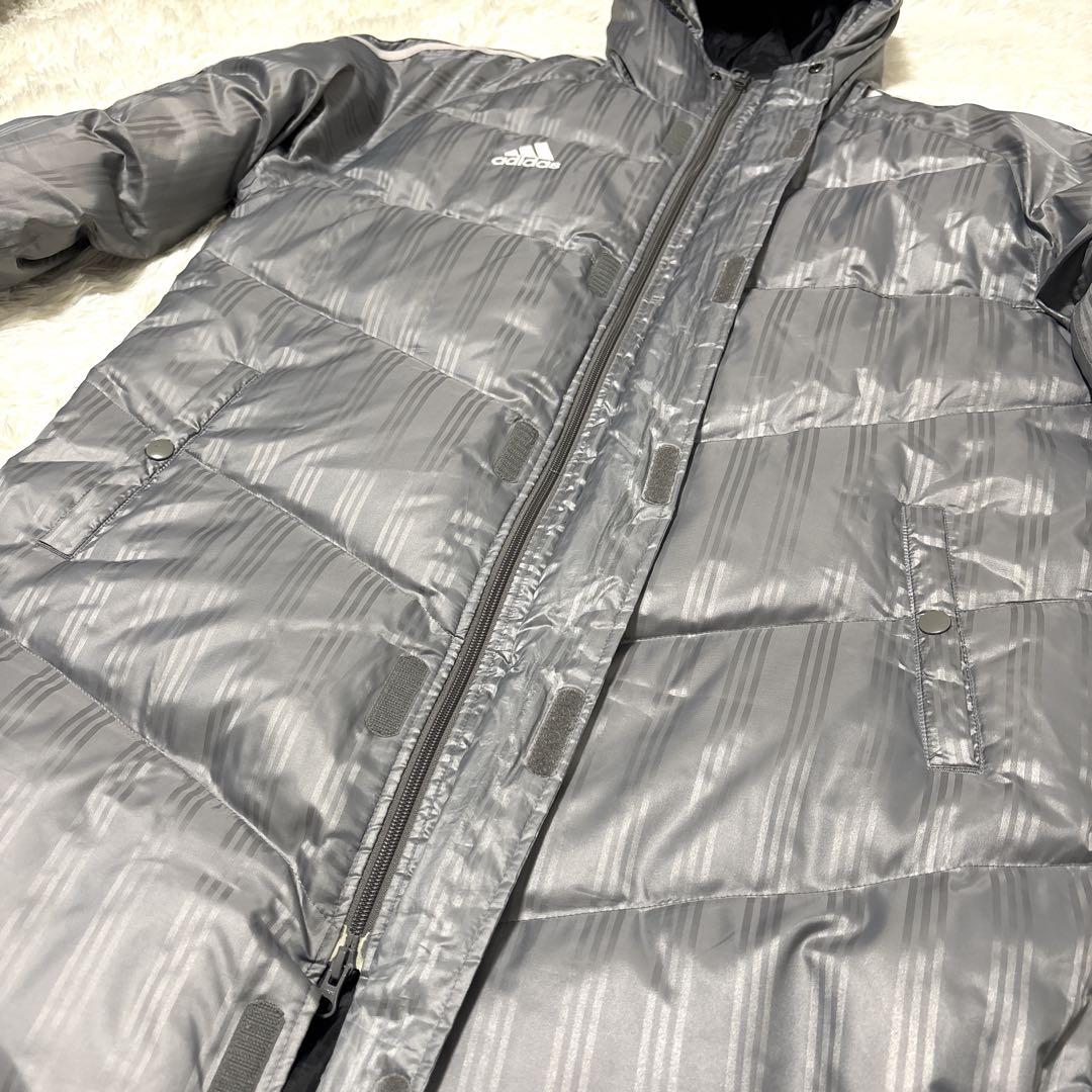 adidas アディダス ベンチコート ダウン フェザー Oサイズ 大きいサイズ