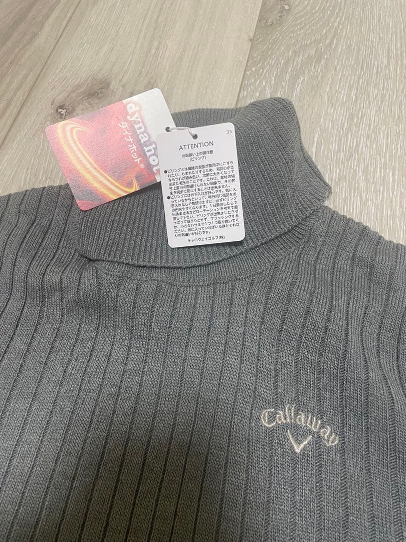 新品未使用Callaway グレー タートルネックセーター