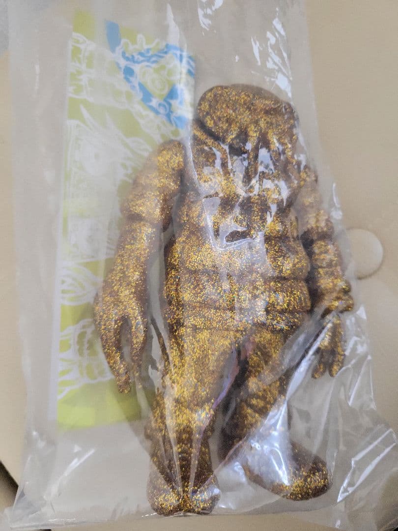 クトゥルフオイド ゴールドラメ　ギャロミ　gyaromi 　ソフビ　複製原画付き