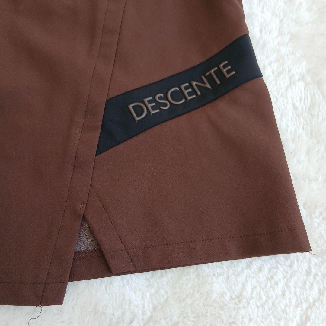 DESCENTE ブラウン スリットスカート