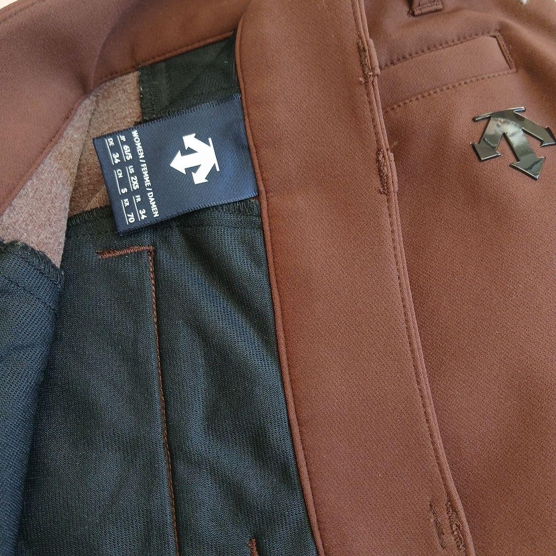 DESCENTE ブラウン スリットスカート