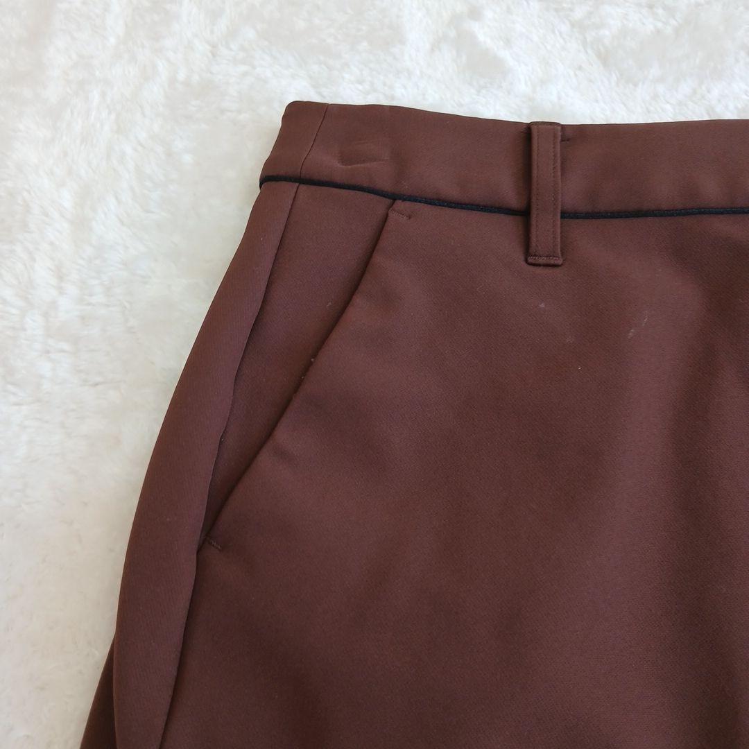 DESCENTE ブラウン スリットスカート
