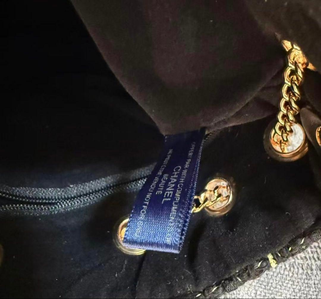 最終値下げ非売品 CHANEL ノベルティ 黒 ツイード バケットバッグ