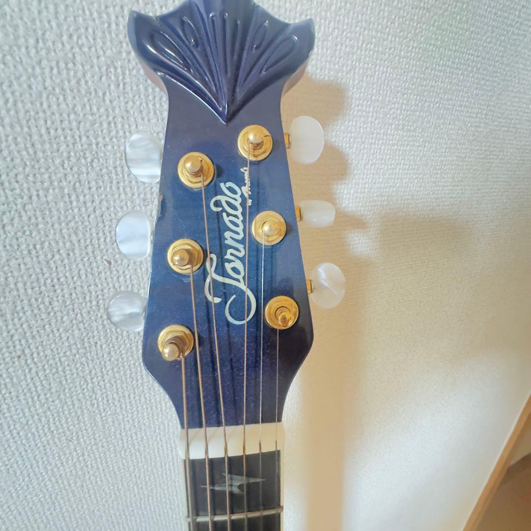 Tornado アコースティックギター 青 ギターケース付き