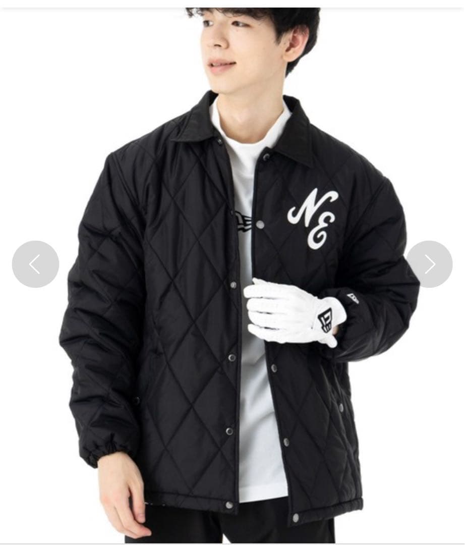NEW ERA キルティングジャケット X-LARGE ブラック