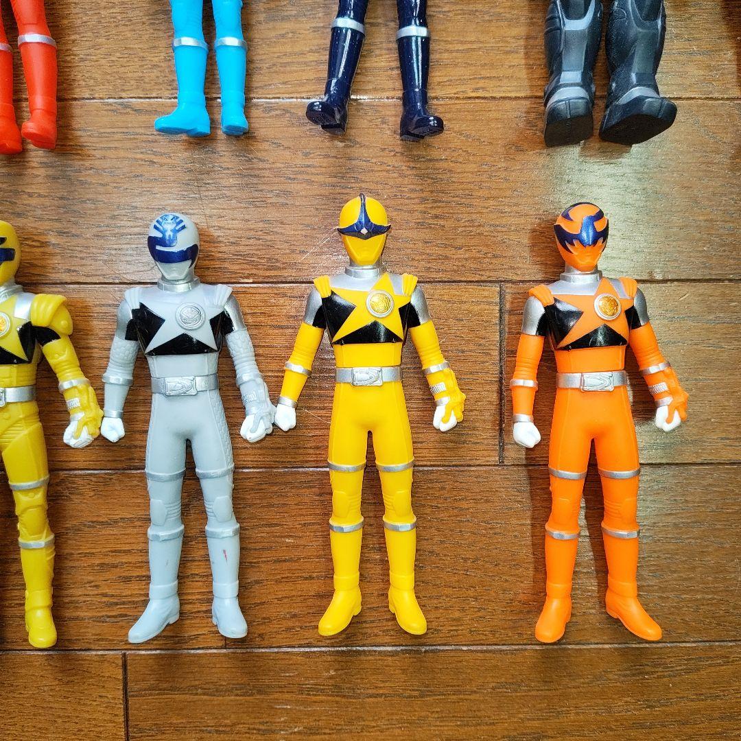 中古ソフビ　宇宙戦隊キュウレンジャー　13体セット　17センチ