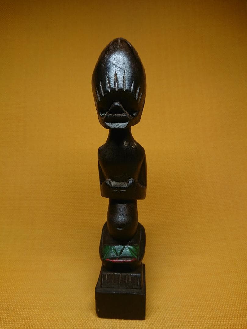 人形　木彫　彫像　オブジェ　置物　インテリア　工芸品　美術品　A1250