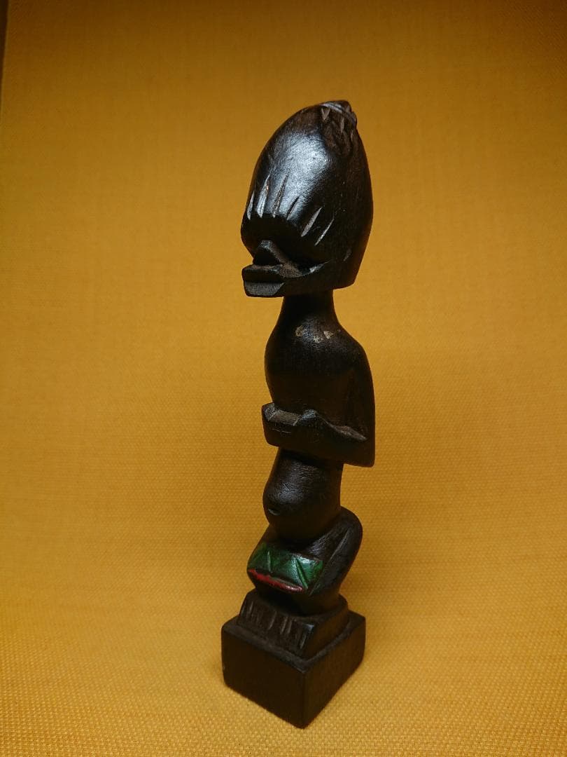 人形　木彫　彫像　オブジェ　置物　インテリア　工芸品　美術品　A1250