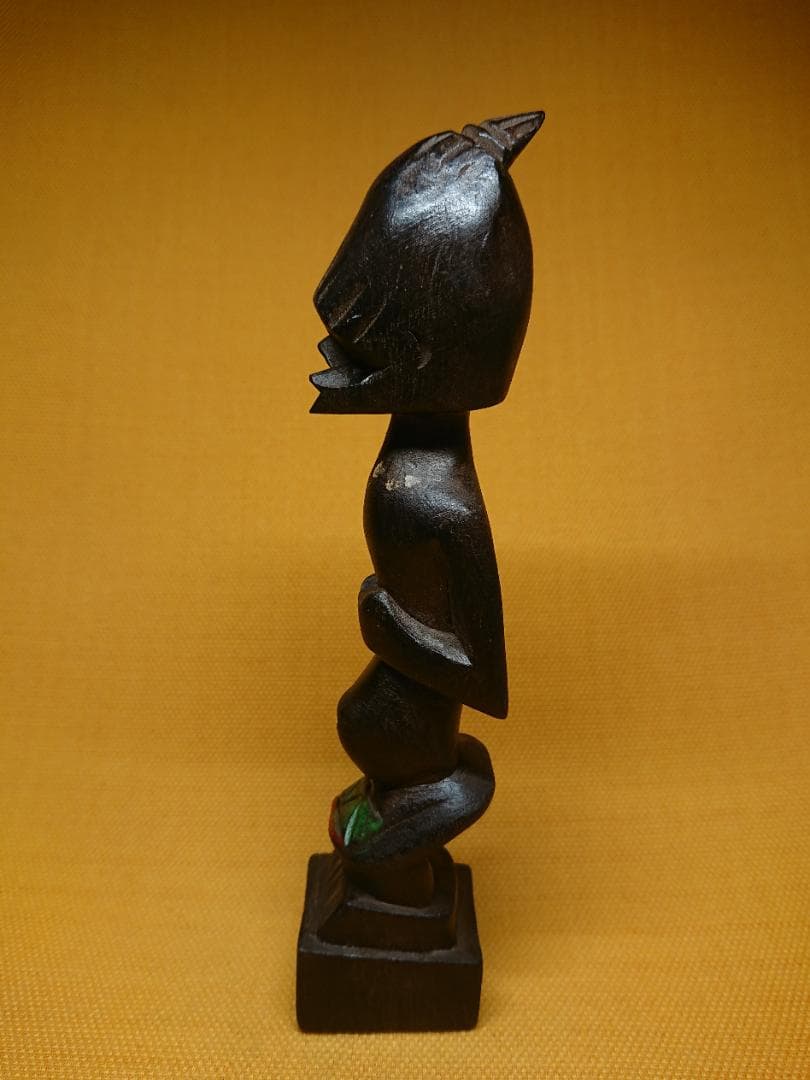 人形　木彫　彫像　オブジェ　置物　インテリア　工芸品　美術品　A1250