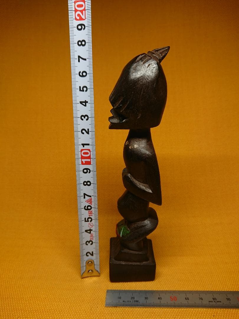 人形　木彫　彫像　オブジェ　置物　インテリア　工芸品　美術品　A1250