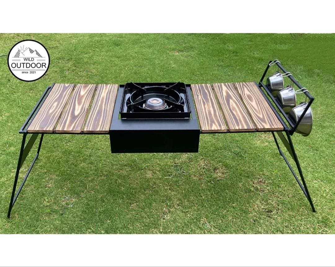 こ*ゃ様 WILD OUTDOOR アイアンテーブル　タフまる　小さめタイプ