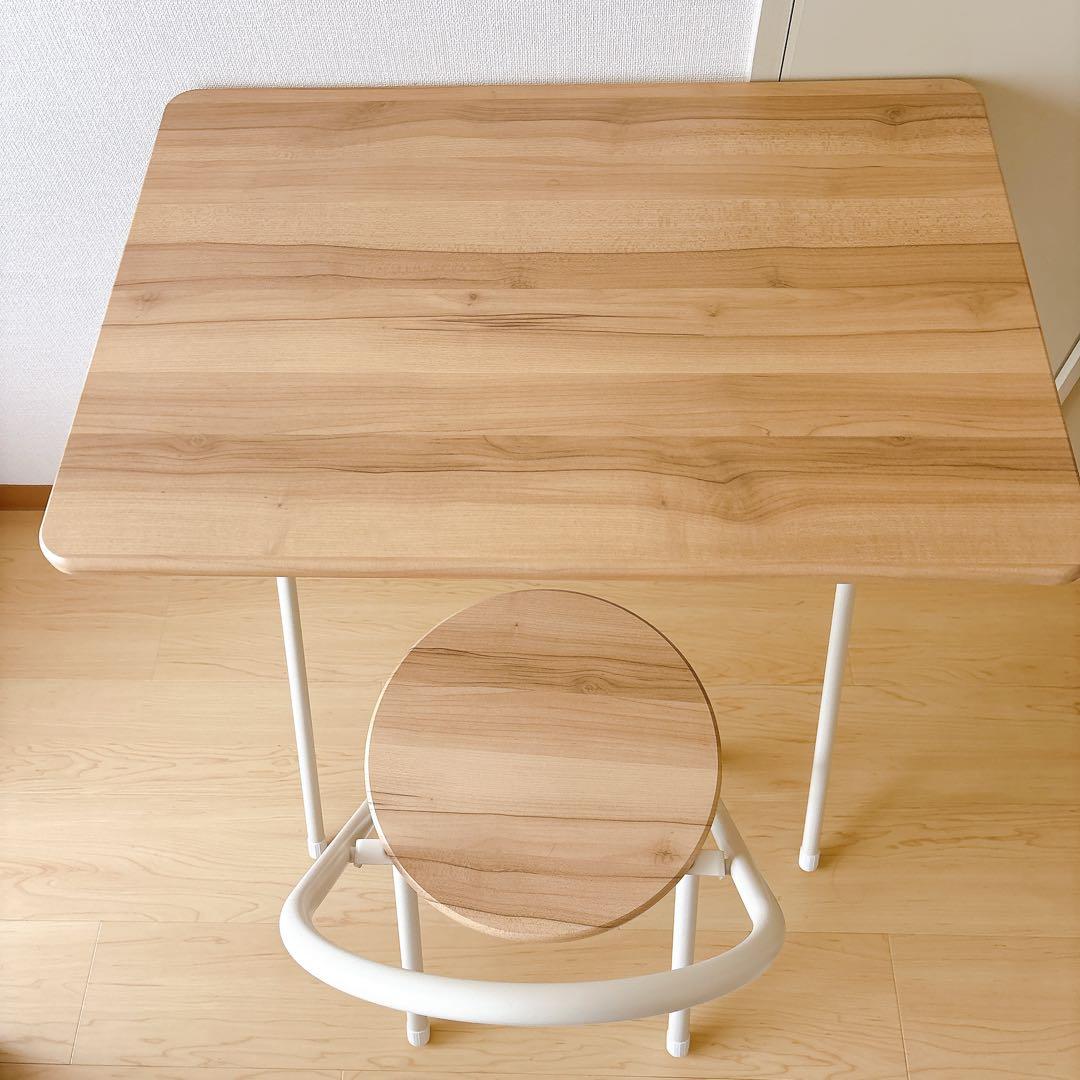 おしゃれ❣️ 折りたたみ式 デスク 椅子セット シンプル インテリア 在宅ワーク