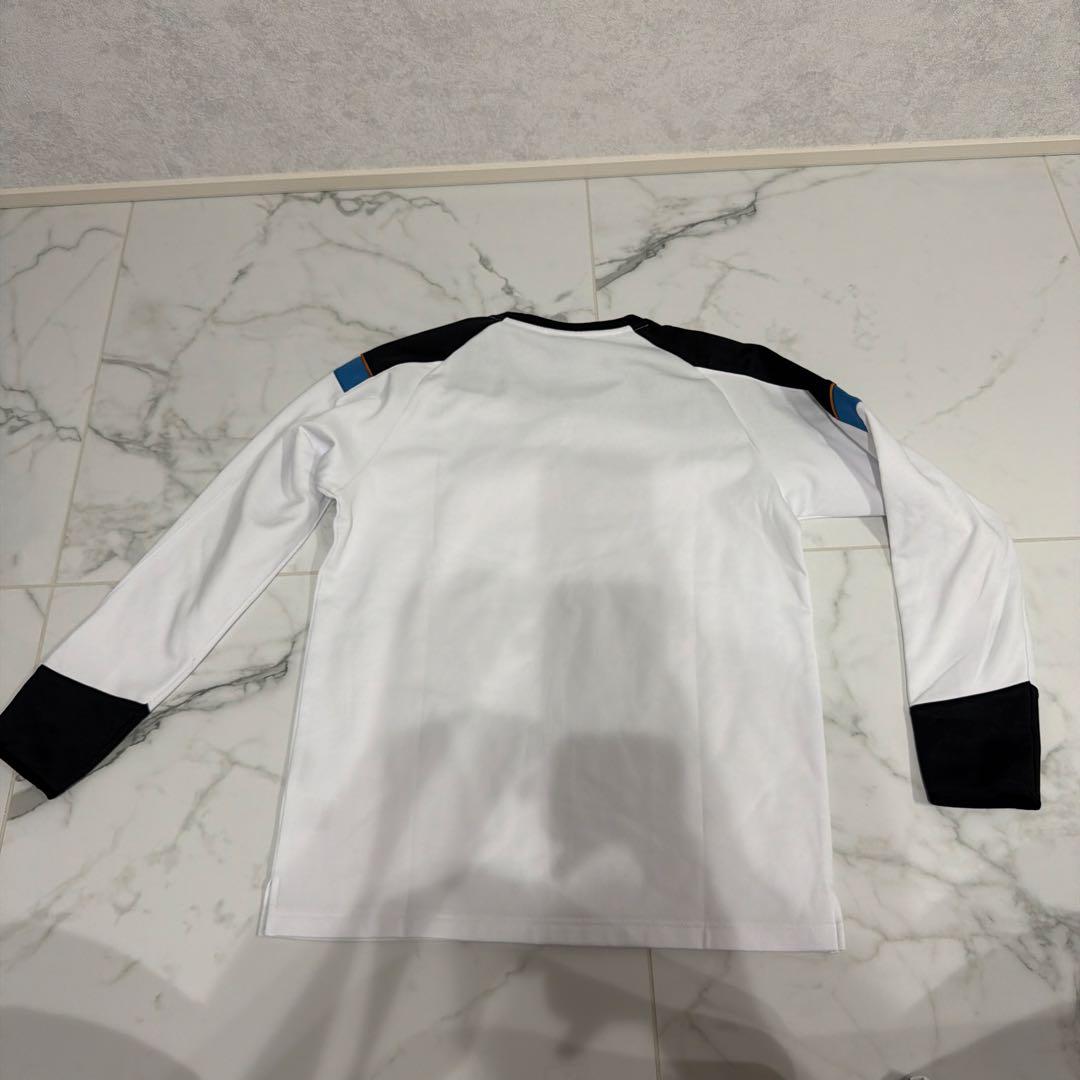 YONEX (ヨネックス)長袖Tシャツ Lサイズ ホワイト/ブラック/ブルー