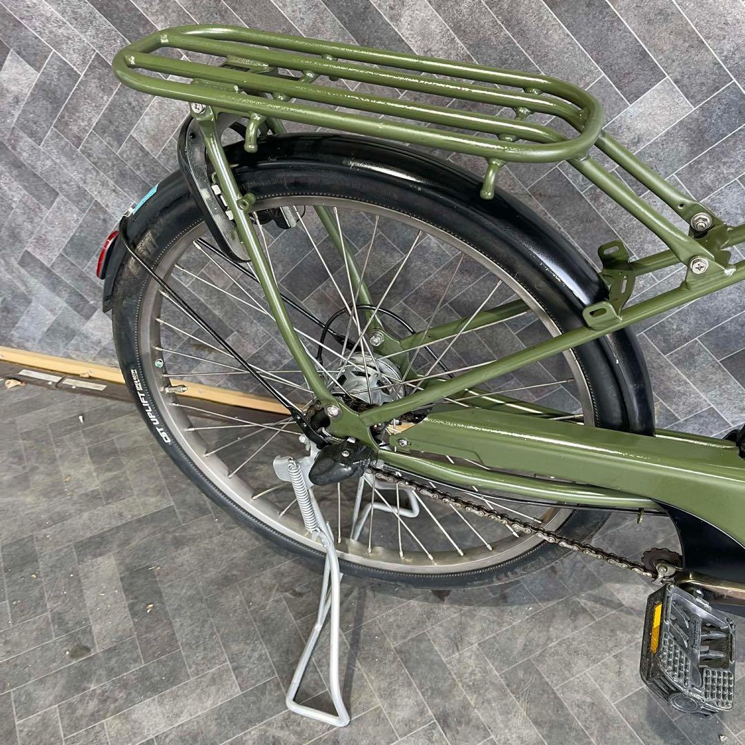電動アシスト自転車 オリーブグリーン