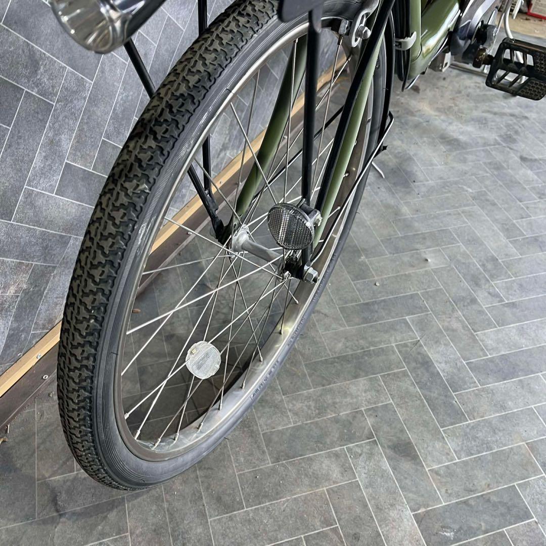電動アシスト自転車 オリーブグリーン