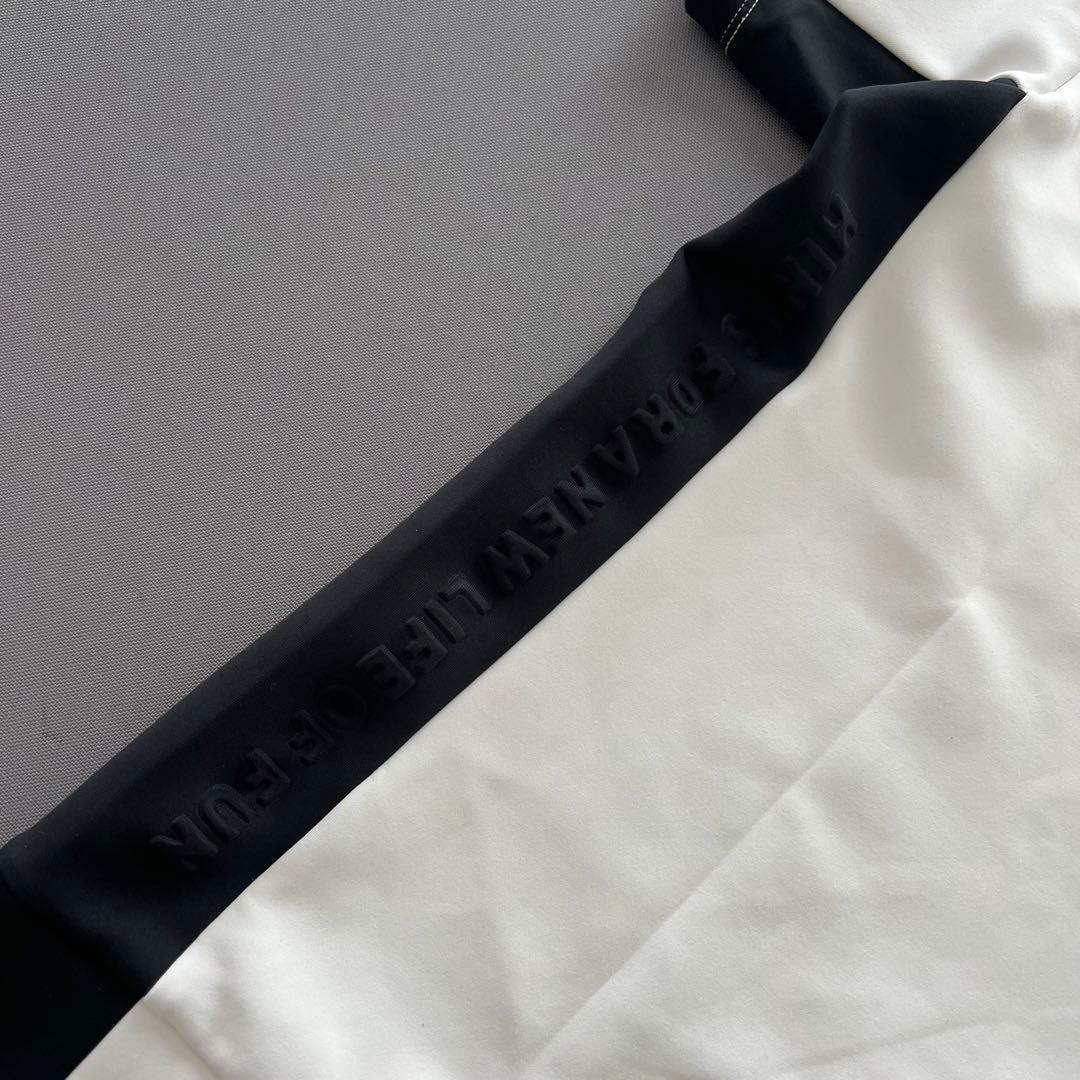 8YARDS ハチヤーズ　モックネック　ダンボールニット　半袖シャツ　ゴルフ 白