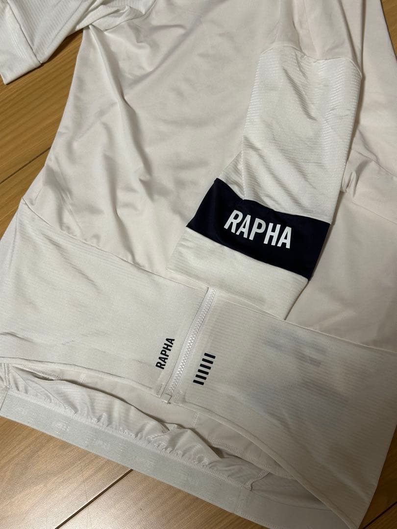 Rapha サイクルジャージ フルジッパー ホワイト M 終売デザイン メンズ