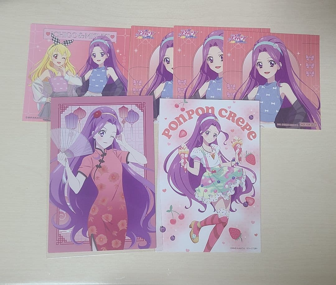 アイカツ 神崎美月 色紙 缶バッジ アクリルスタンド トルソー 特典 まとめ売り