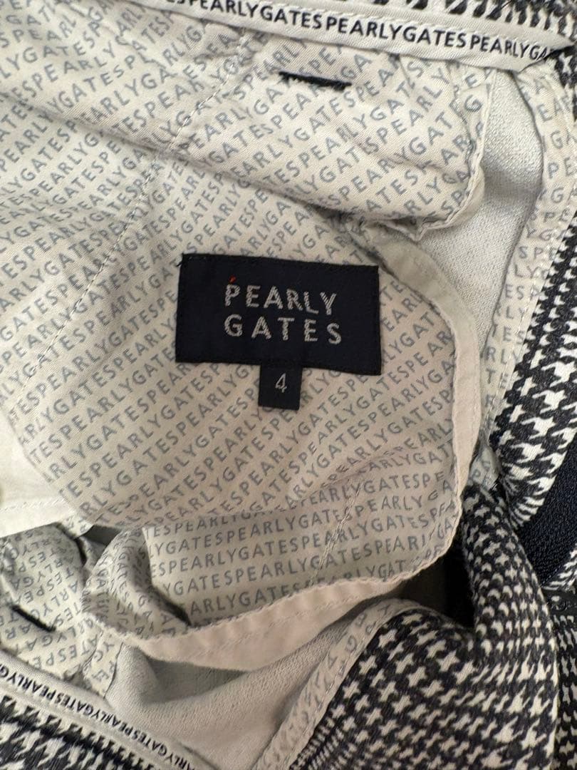 PEARLY GATES パーリーゲイツ チェック柄パンツ　4