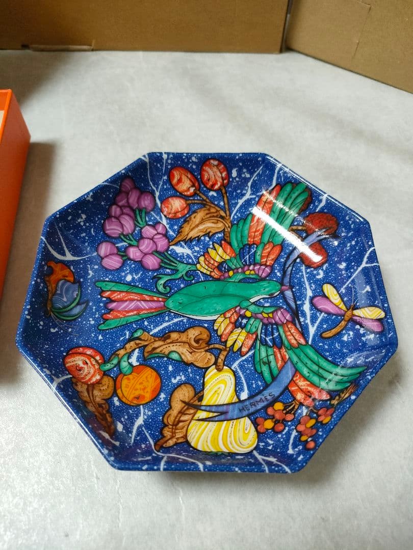 HERMESエルメス　ピエールドリアン　エドキシダン　美品　八角皿