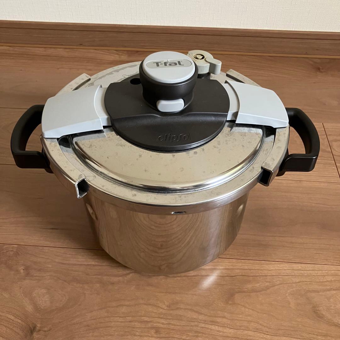 T-fal ティファール 圧力鍋 クリプソプルミエプラス ６L ガラス蓋 中かご