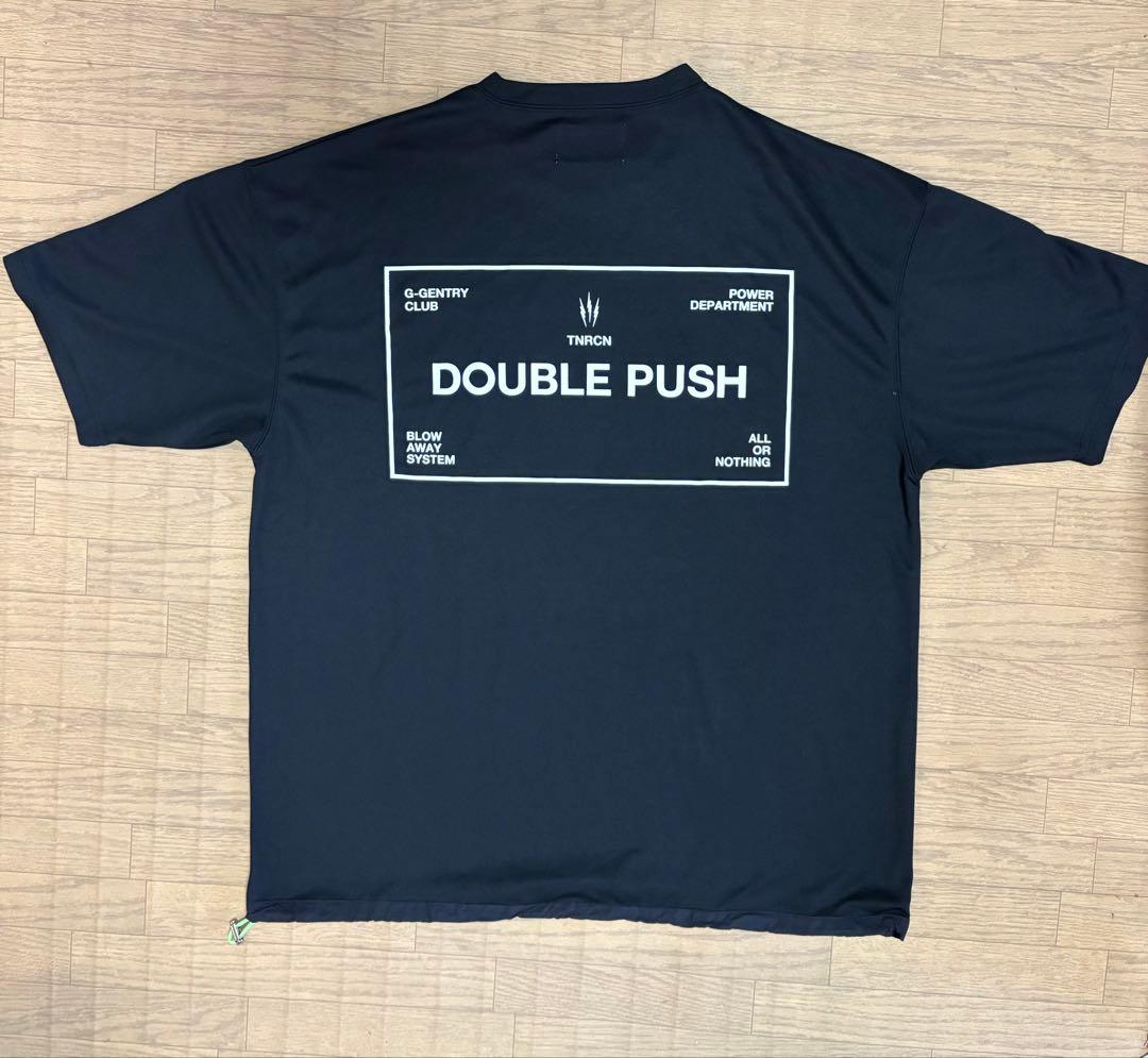 TNRCN ダブルプッシュ Tシャツ ブラック　タイニーリーコン