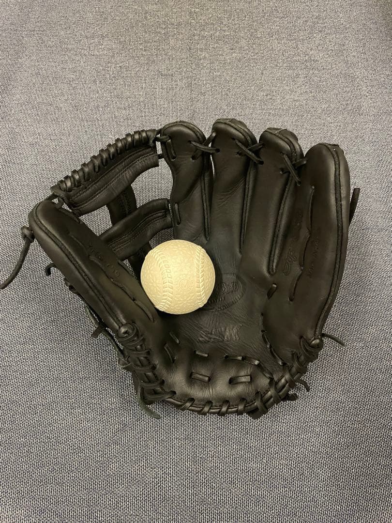 SSK 野球 軟式グローブ 一般用　大人　右投げ　グラブ　内野手　右利き　黒