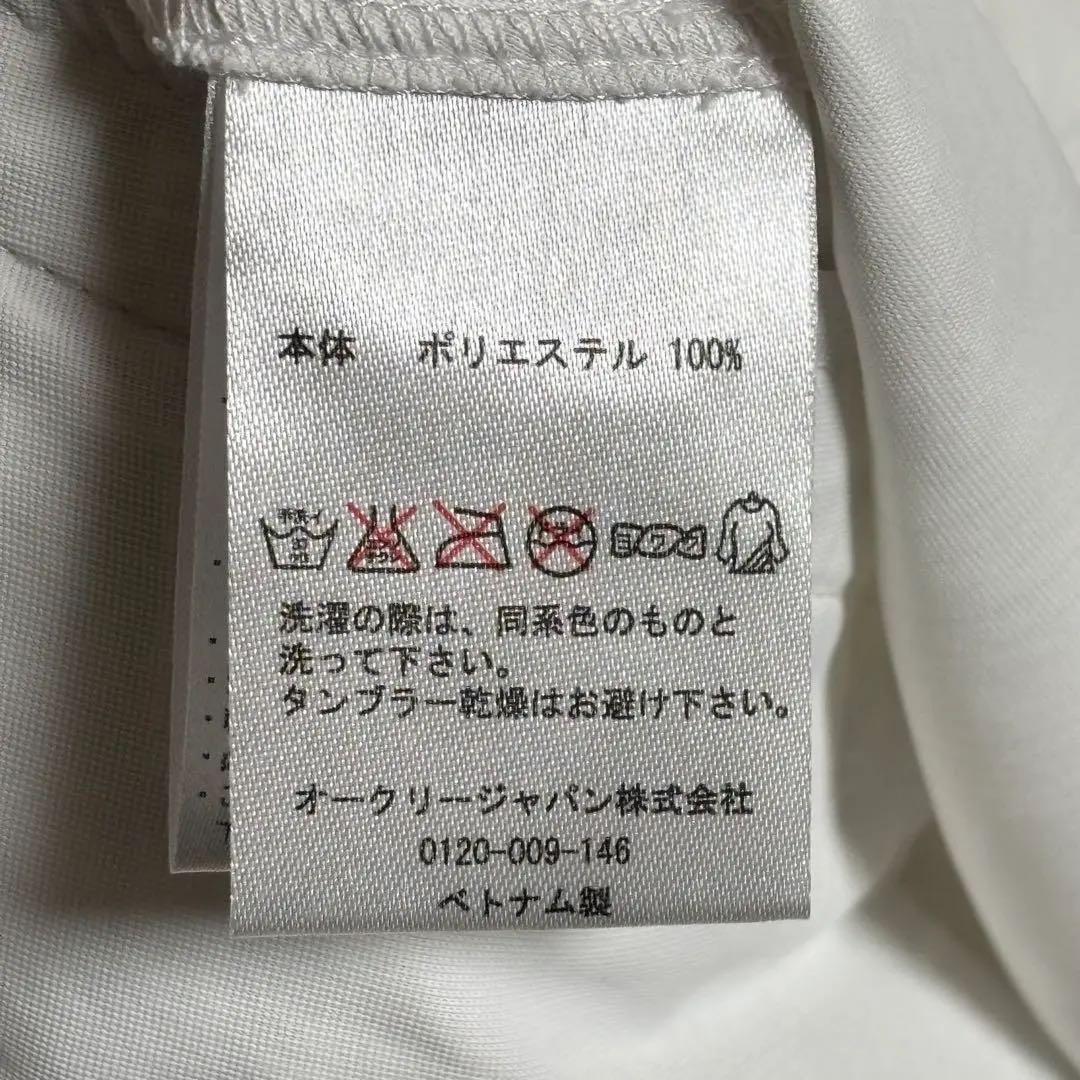 オークリー　OAKLEY ジャケット　ナイロン　総柄　刺繍ロゴ　ホワイト XL