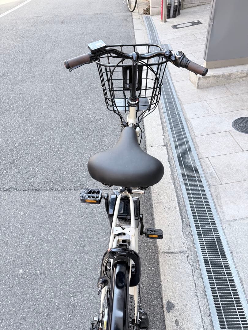 大阪府　Panasonic 電動アシスト自転車 アイボリー