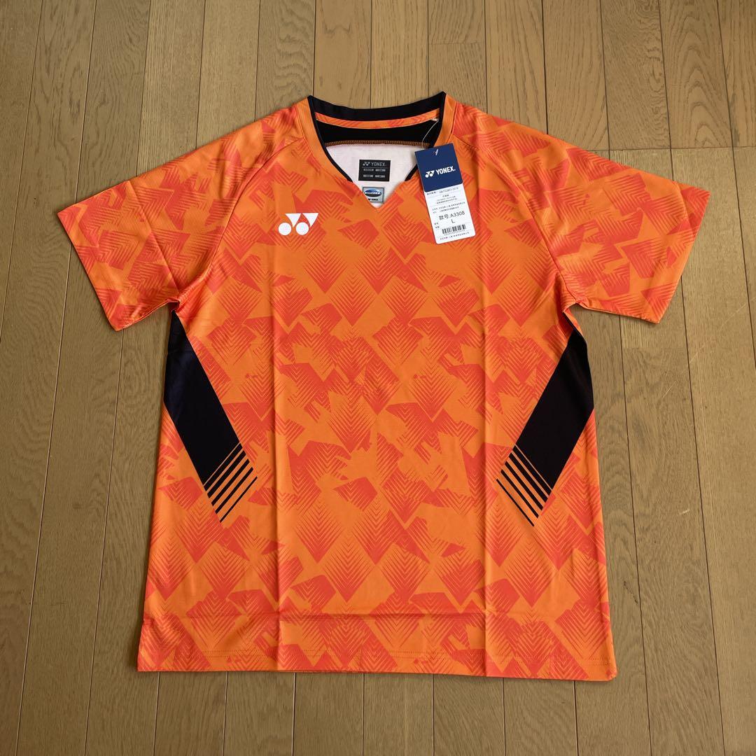 ヨネックス　YONEX バドミントン日本代表モデルゲームウェア　新品　Lオレンジ